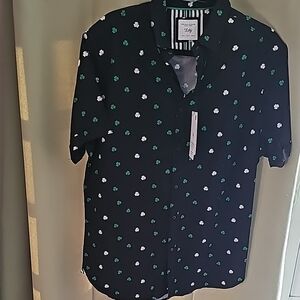 Black Casual Button Down Shirt